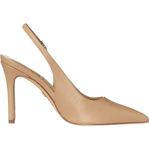 NWT Sam Edelman Hazel Slingback Pump in Beige Leather Size 6 - Picture 2 of 9
